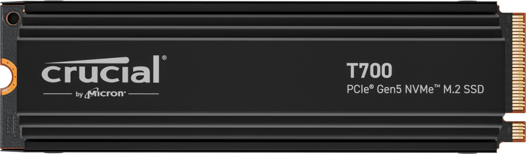 Crucial T700 PCIE GEN5 NVME M.2 HEATSINK Speed up to 11,800MB/s Internal Solid State Drive Crucial T700 PCIE GEN5 NVME M.2 HEATSINK Speed up to 11,800MB/s Internal Solid State Drive
